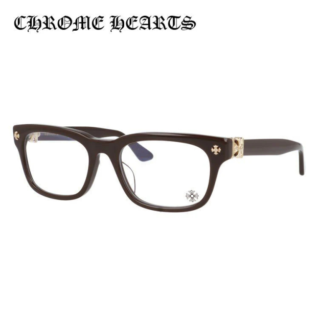 【Chrome Hearts】クロムハーツ メガネフレーム 伊達メガネ レギュラーフィット CHROME HEARTS VAGILANTE CLB 54サイズ CHプラス スクエア型 ユニセックス メンズ レディース