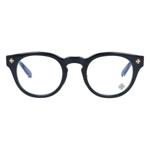 【Chrome Hearts】クロムハーツ メガネフレーム 伊達メガネ CHROME HEARTS DINGALONGLINGLONG BK-18KGP 49サイズ ボストン ユニセックス メンズ レディース