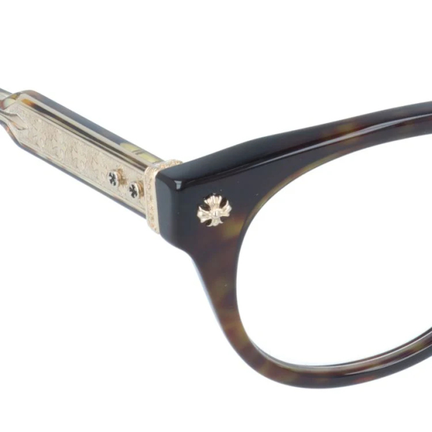 【Chrome Hearts】クロムハーツ メガネフレーム 伊達メガネ CHROME HEARTS DINGALONGLINGLONG DT 49サイズ CHプラス ボストン型 ユニセックス メンズ レディース