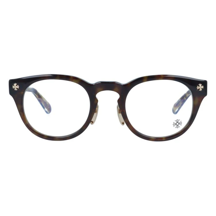 【Chrome Hearts】クロムハーツ メガネフレーム 伊達メガネ CHROME HEARTS DINGALONGLINGLONG DT 49サイズ CHプラス ボストン型 ユニセックス メンズ レディース