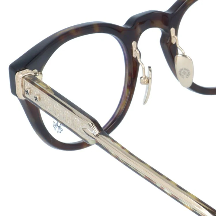 【Chrome Hearts】クロムハーツ メガネフレーム 伊達メガネ CHROME HEARTS DINGALONGLINGLONG DT 49サイズ CHプラス ボストン型 ユニセックス メンズ レディース