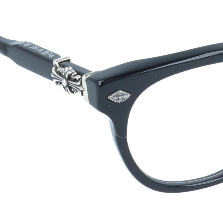 【Chrome Hearts】クロムハーツ メガネフレーム 伊達メガネ CHROME HEARTS RODSICLE BK 51サイズ フローラル ボストン型 ユニセックス メンズ レディース