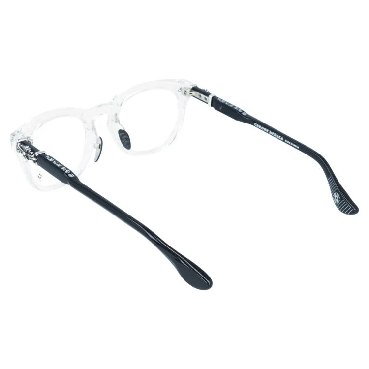 【Chrome Hearts】クロムハーツ メガネフレーム 伊達メガネ CHROME HEARTS RODSICLE CRYS-BK 51サイズ フローラル ボストン型 ユニセックス メンズ レディース