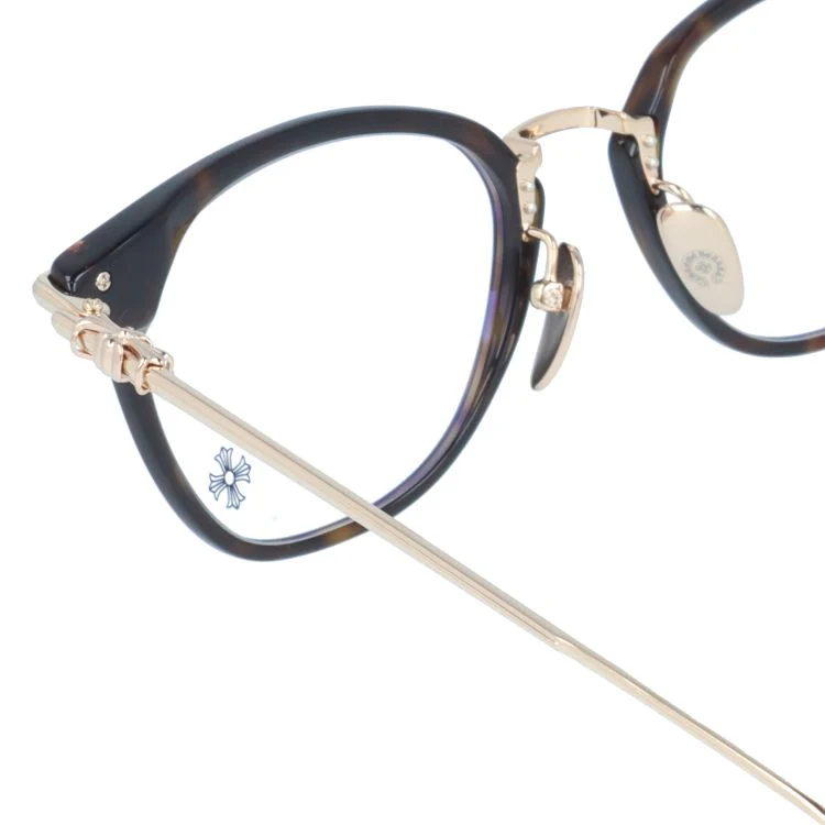 【Chrome Hearts】クロムハーツ メガネフレーム 伊達メガネ CHROME HEARTS SHAGASS DT/GP 51サイズ CHクロス ウェリントン型 ユニセックス メンズ レディース