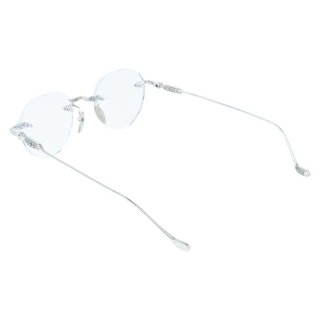 【Chrome Hearts】クロムハーツ メガネフレーム 伊達メガネ CHROME HEARTS SOFFFFFFFFERS I SS 49サイズ フローラル ボストン型 リムレス ツーポイント ユニセックス メンズ レディース