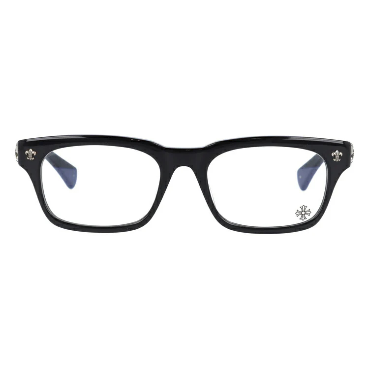 クロムハーツ メガネ 度付き 度なし 伊達メガネ 眼鏡 メガネフレーム CHROME HEARTS アジアンフィット GITTIN ANY?-A 52サイズ スクエア型 ユニセックス メンズ レディース 紫外線 UVカット ラッピング無料