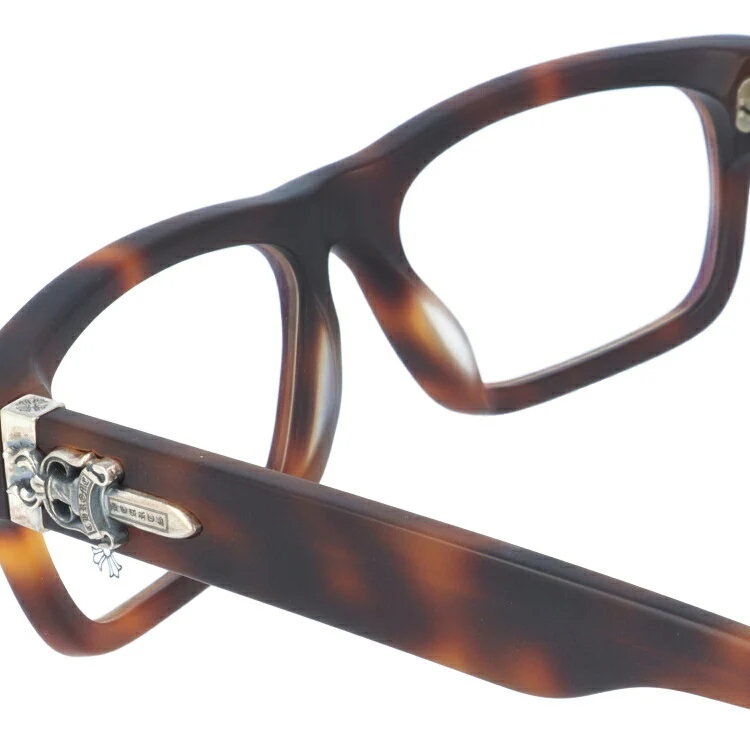 クロムハーツ メガネ 度付き 度なし 伊達メガネ 眼鏡 メガネフレーム CHROME HEARTS アジアンフィット INFLATABLE DATE-A MBST 56サイズ スクエア型 ユニセックス メンズ レディース 紫外線 UVカット ラッピング無料