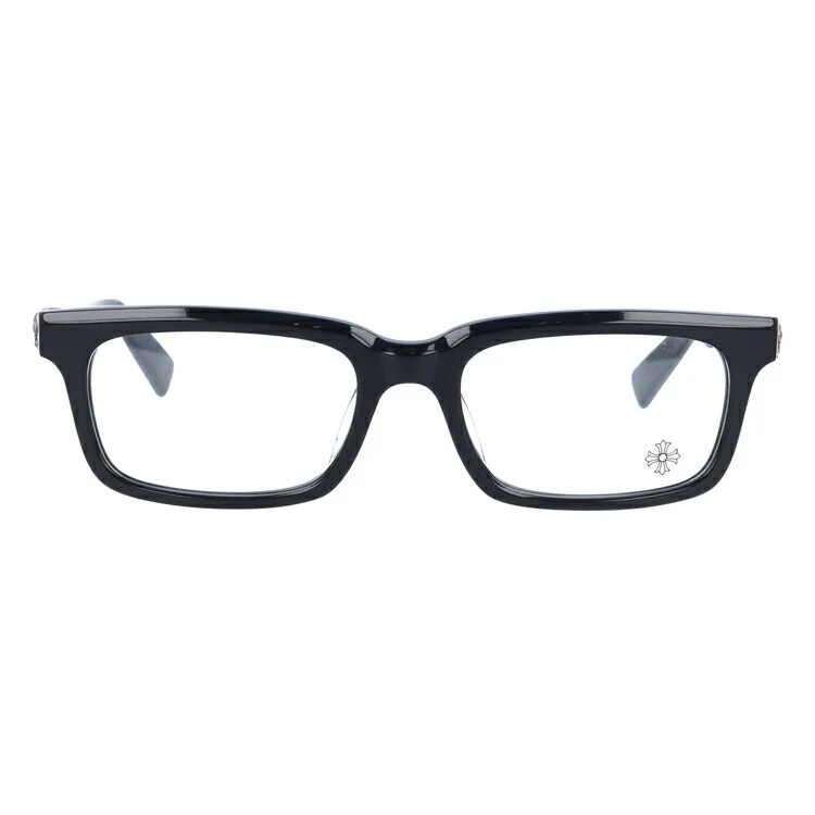 クロムハーツ メガネ 度付き 度なし 伊達メガネ 眼鏡 メガネフレーム CHROME HEARTS レギュラーフィット PONTIFASS BK 51サイズ スクエア型 日本製 フレア ユニセックス メンズ レディース 紫外線 UVカット ラッピング無料
