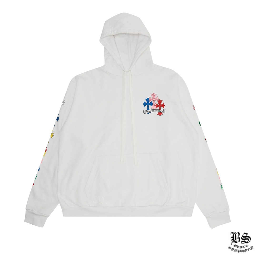 クロムハーツ パーカー コットン  ホワイト マルチセメタリークロス