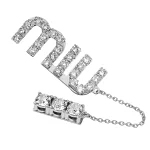 クリスタルチャーム付 ピアス