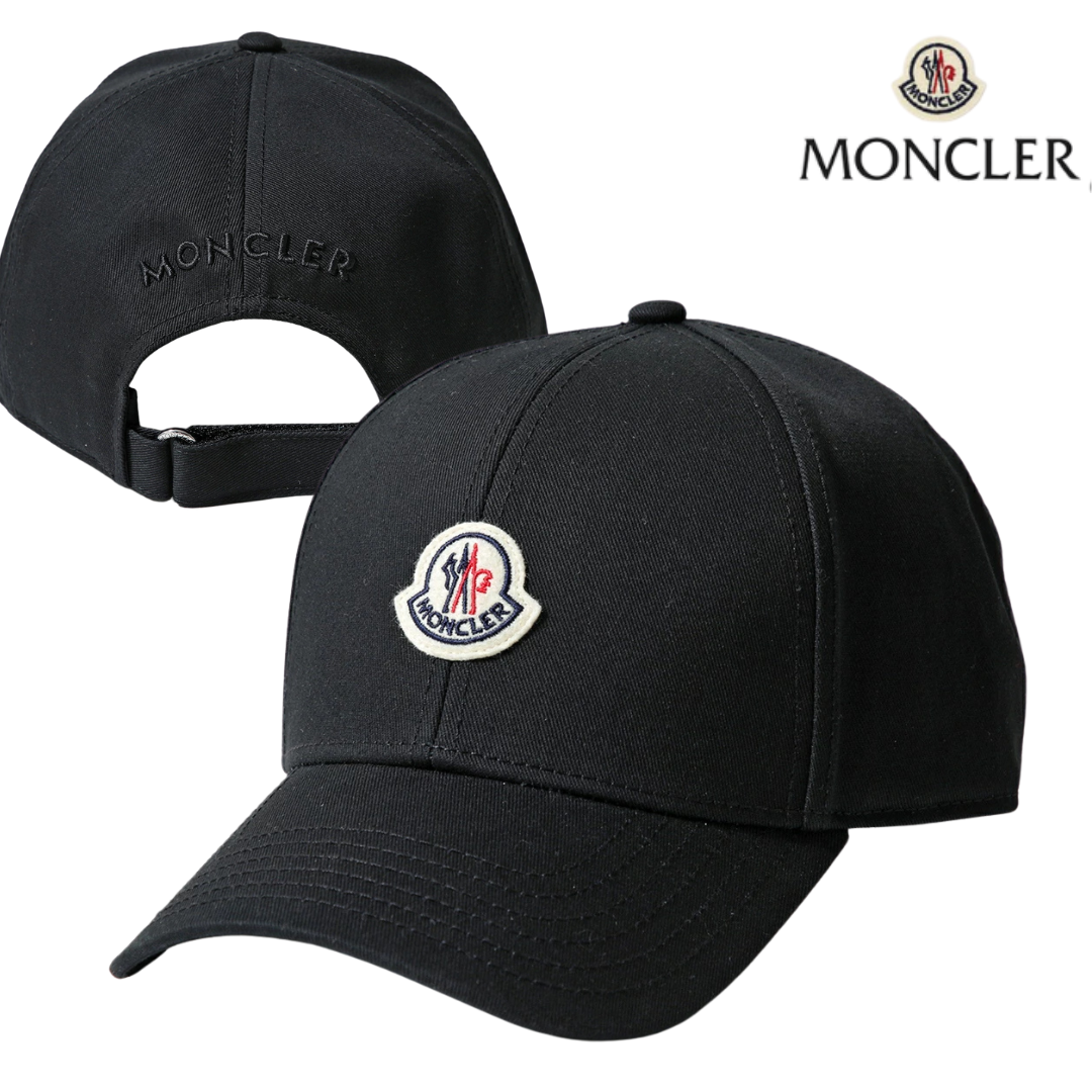 MONCLER モンクレール ベースボールキャップ BASEBALL CAP 3B00039 04863 メンズ コットン ロゴ刺繍 アイコンパッチ 帽子 カラー2色