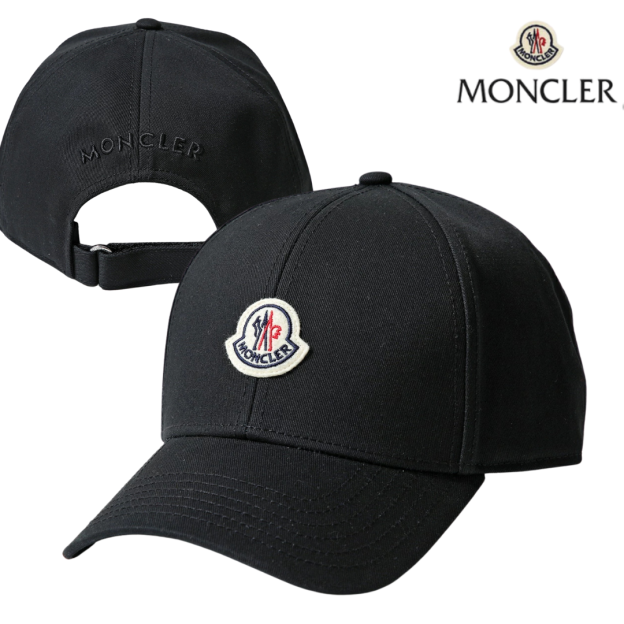 MONCLER モンクレール ベースボールキャップ BASEBALL CAP 3B00039 04863 メンズ コットン ロゴ刺繍 アイコンパッチ 帽子 カラー2色