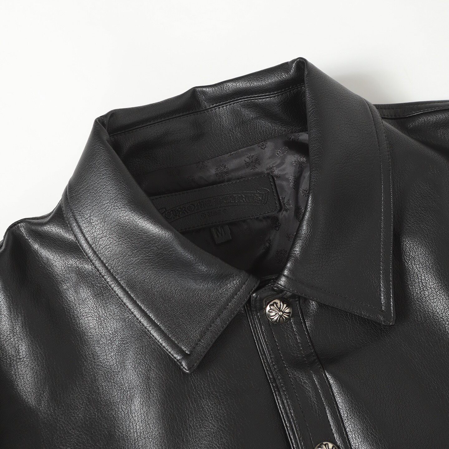 【Chrome Hearts】クロムハーツ憧れの逸着†フローラル レザージャケット