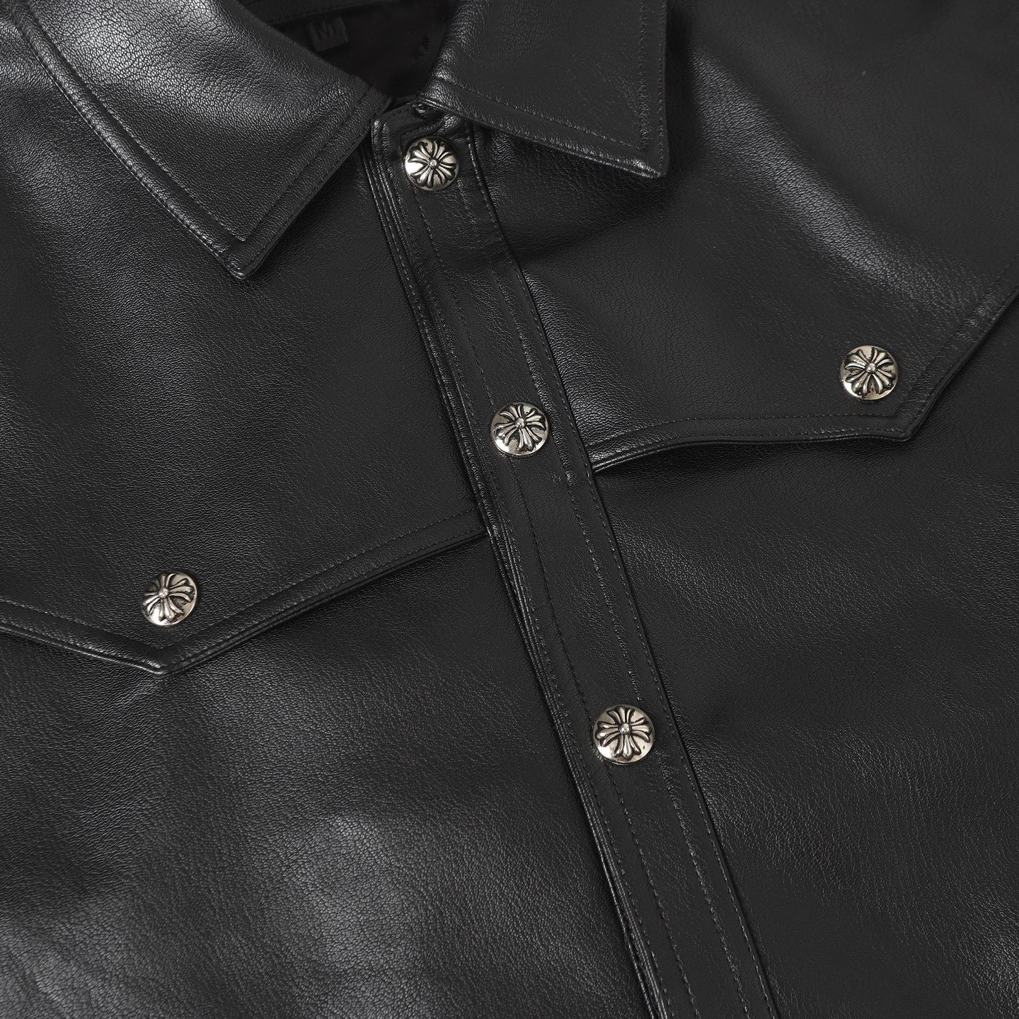 【Chrome Hearts】クロムハーツ憧れの逸着†フローラル レザージャケット