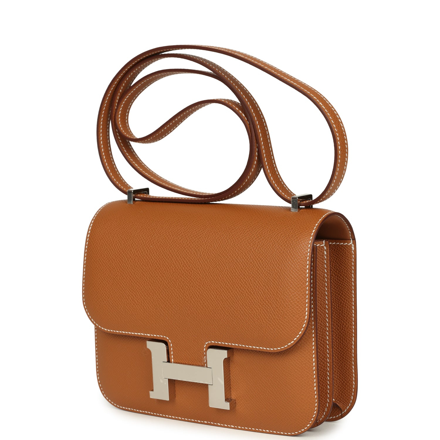 HERMES   SV金具エプソンレザーショルダーバッグコンスタンス3ミニ W刻印