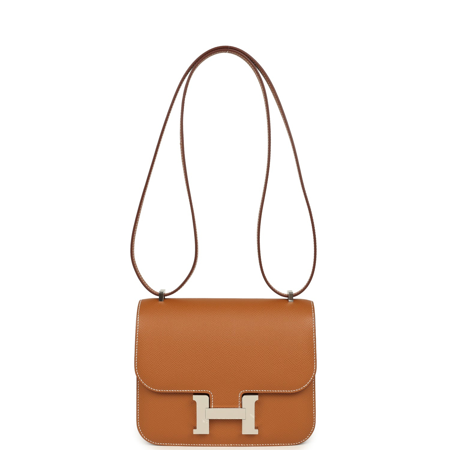 HERMES   SV金具エプソンレザーショルダーバッグコンスタンス3ミニ W刻印