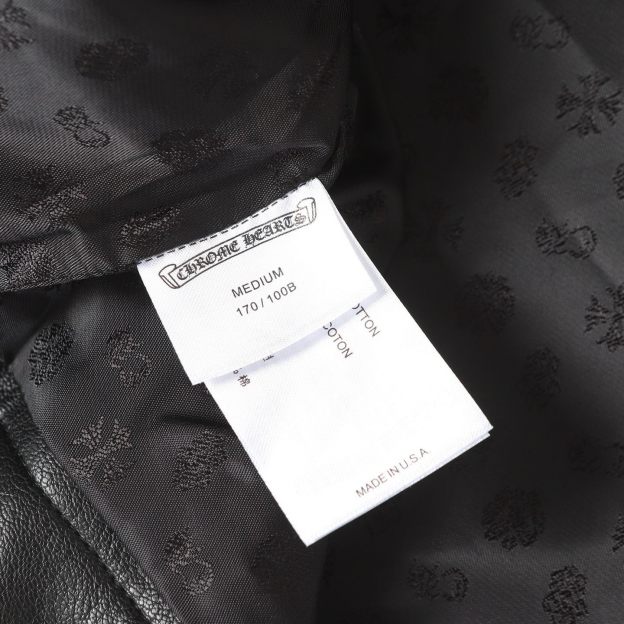 【Chrome Hearts】クロムハーツ憧れの逸着†フローラル レザージャケット