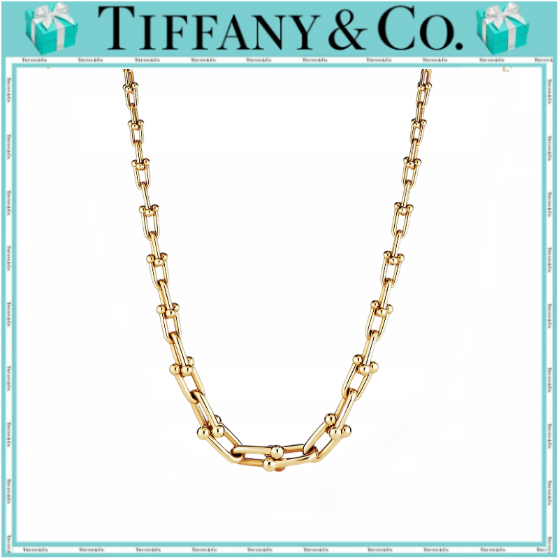 ハードウェアリンクネックレス ゴールド シルバー tiffany ハード 