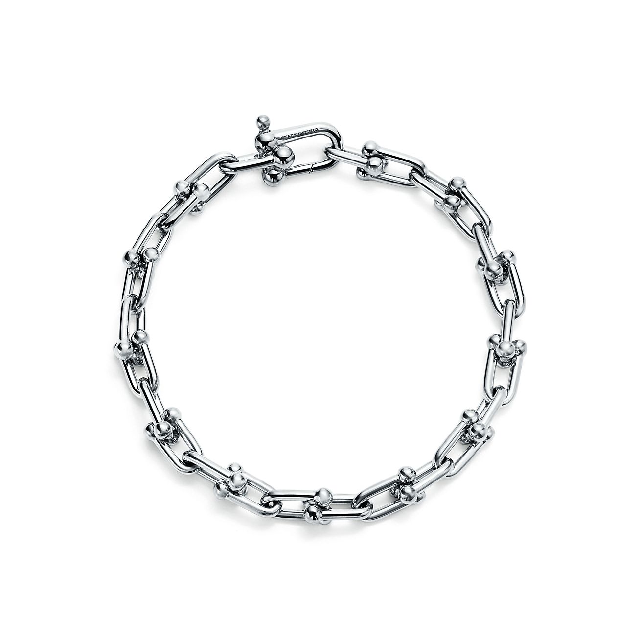 ティファニ（Tiffany） ハードウェア スモール リンク ブレスレット スターリングシルバー  男女兼用-JAPAN DUTY FREE