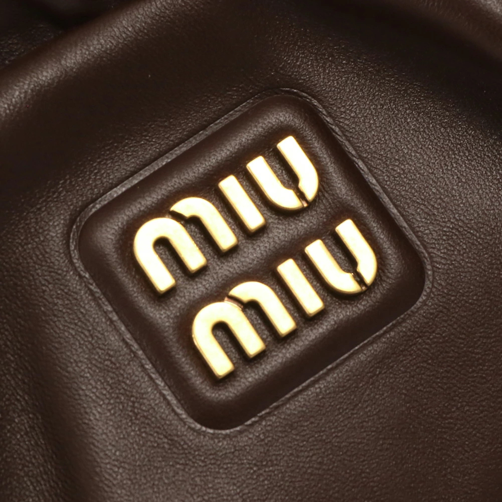 ミュウミュウ／MIUMIU "ジョワ ナッパレザー バッグ" ショルダーバッグ(ブラウン) 5BG289 NAPPA (2CSW V-MOO) RADICA