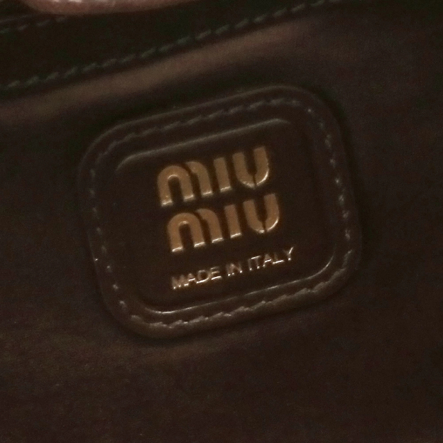 ミュウミュウ／MIUMIU "ジョワ ナッパレザー バッグ" ショルダーバッグ(ブラウン) 5BG289 NAPPA (2CSW V-MOO) RADICA