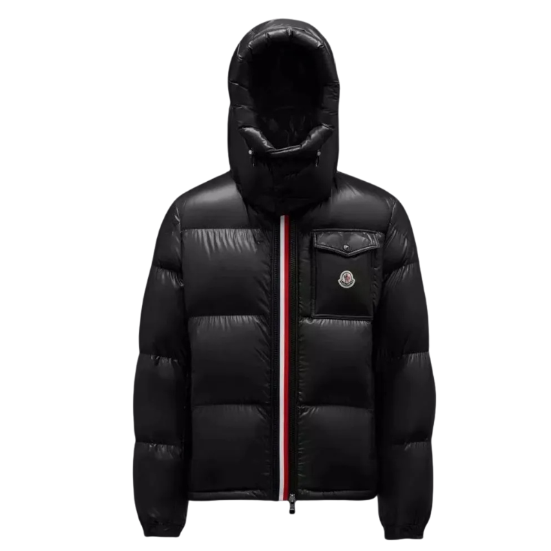 関税負担なし☆Moncler MONTBELIARD フード付ダウンジャケット ブラック   紺