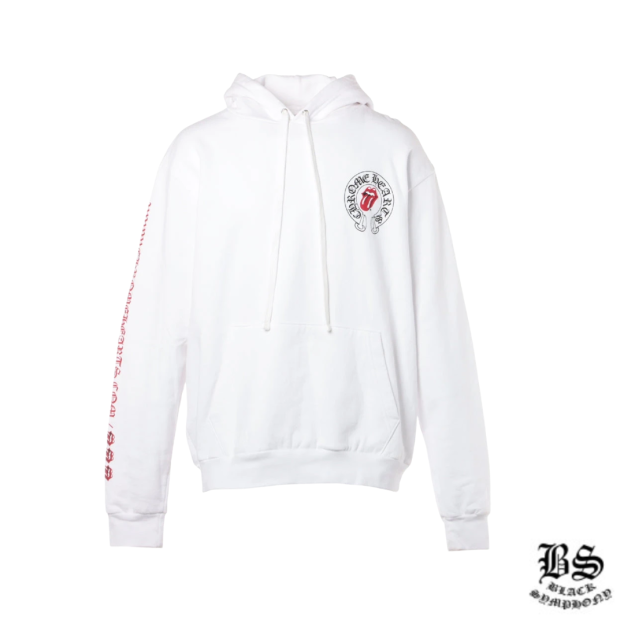 クロムハーツ パーカー コットン  ホワイト ローリングストーンズ