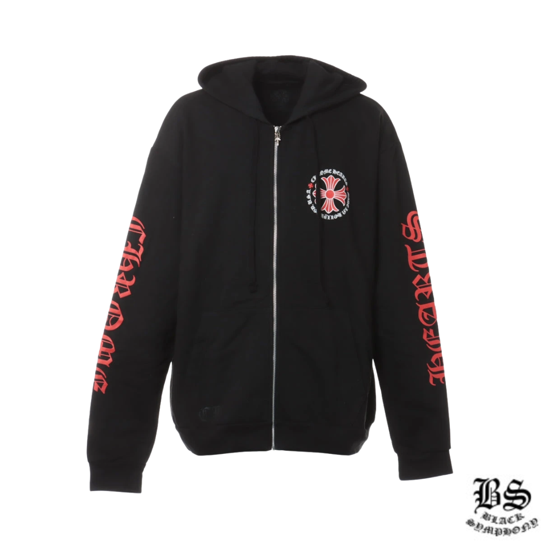 クロムハーツ CHプラス パーカー コットン ブラック