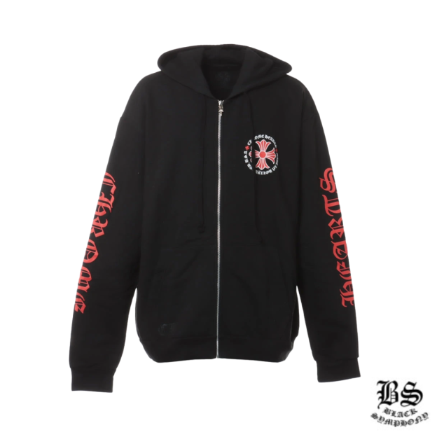 クロムハーツ CHプラス パーカー コットン ブラック