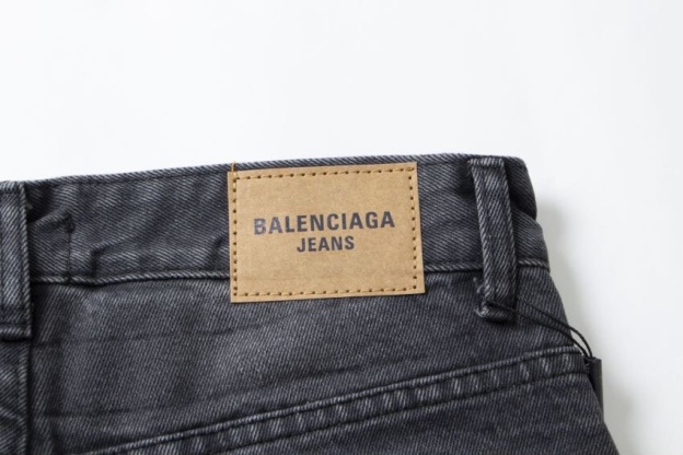 Balenciaga 水洗いフィットストレートカジュアルジーンズ水洗いブラック28.30.32.34.36