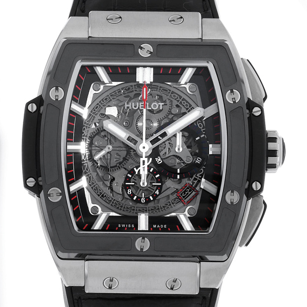  HUBLOT スピリット オブ ビッグバン チタニウム セラミック 601.NM.0173.LR スケルトン/Skeleton 中古 メンズ