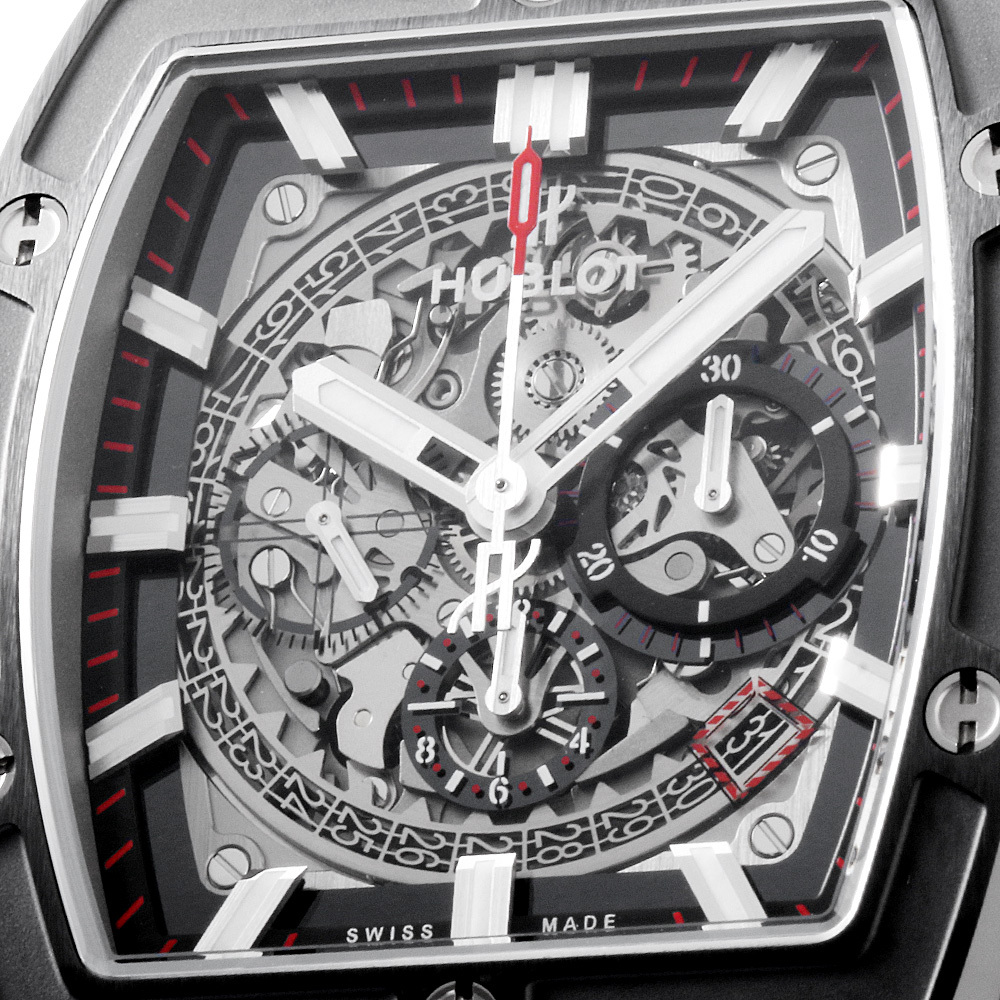  HUBLOT スピリット オブ ビッグバン チタニウム セラミック 601.NM.0173.LR スケルトン/Skeleton 中古 メンズ