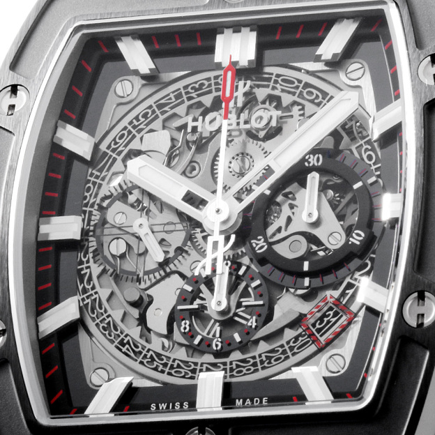  HUBLOT スピリット オブ ビッグバン チタニウム セラミック 601.NM.0173.LR スケルトン/Skeleton 中古 メンズ