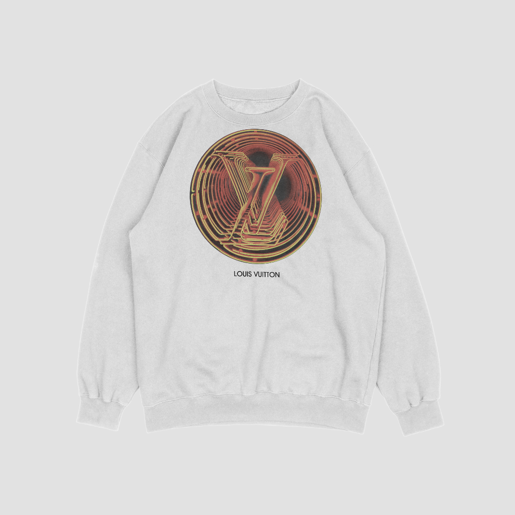 LOUIS VUITTON 連名印紙のスウェット クル