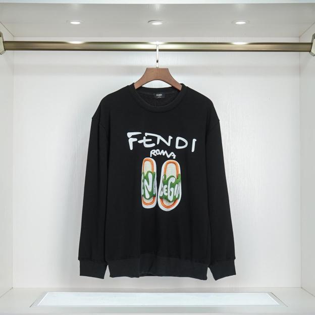 FENDI  パーカー フェンディ プリントおしゃれ 丸首 通勤 通学 男女兼用