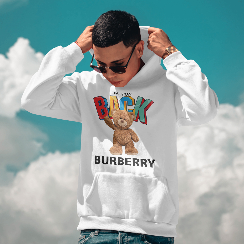 Burberry 小熊アルファベットのキャラクタープリントのパーカー