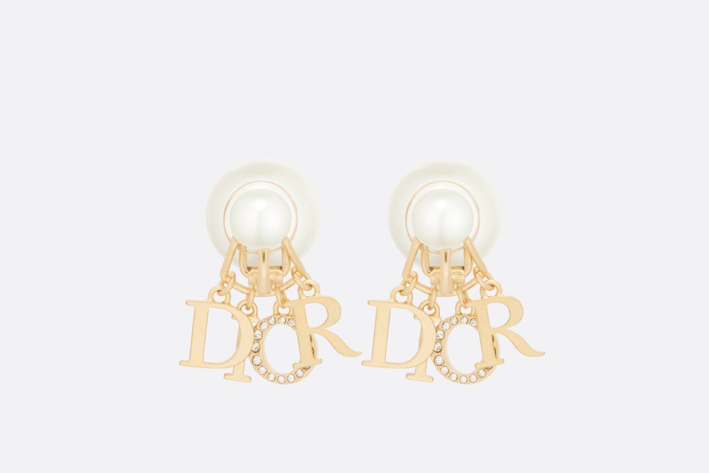 【国内発送/直営店】DIOR TRIBALES ピアス メタル・レジンパール・クリスタル