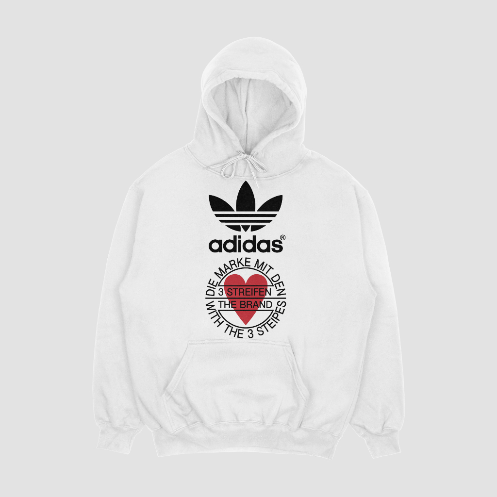 ADIDAS スポーツカジュアルゆったりハットパーカープルオーバー