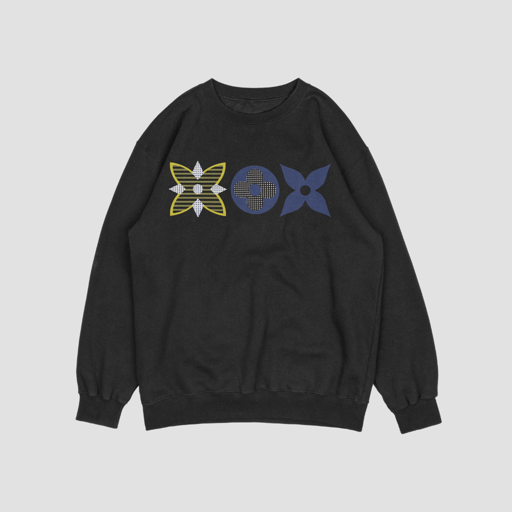 LOUIS VUITTON キャラクターアルファベットロゴプリントスウェット クル