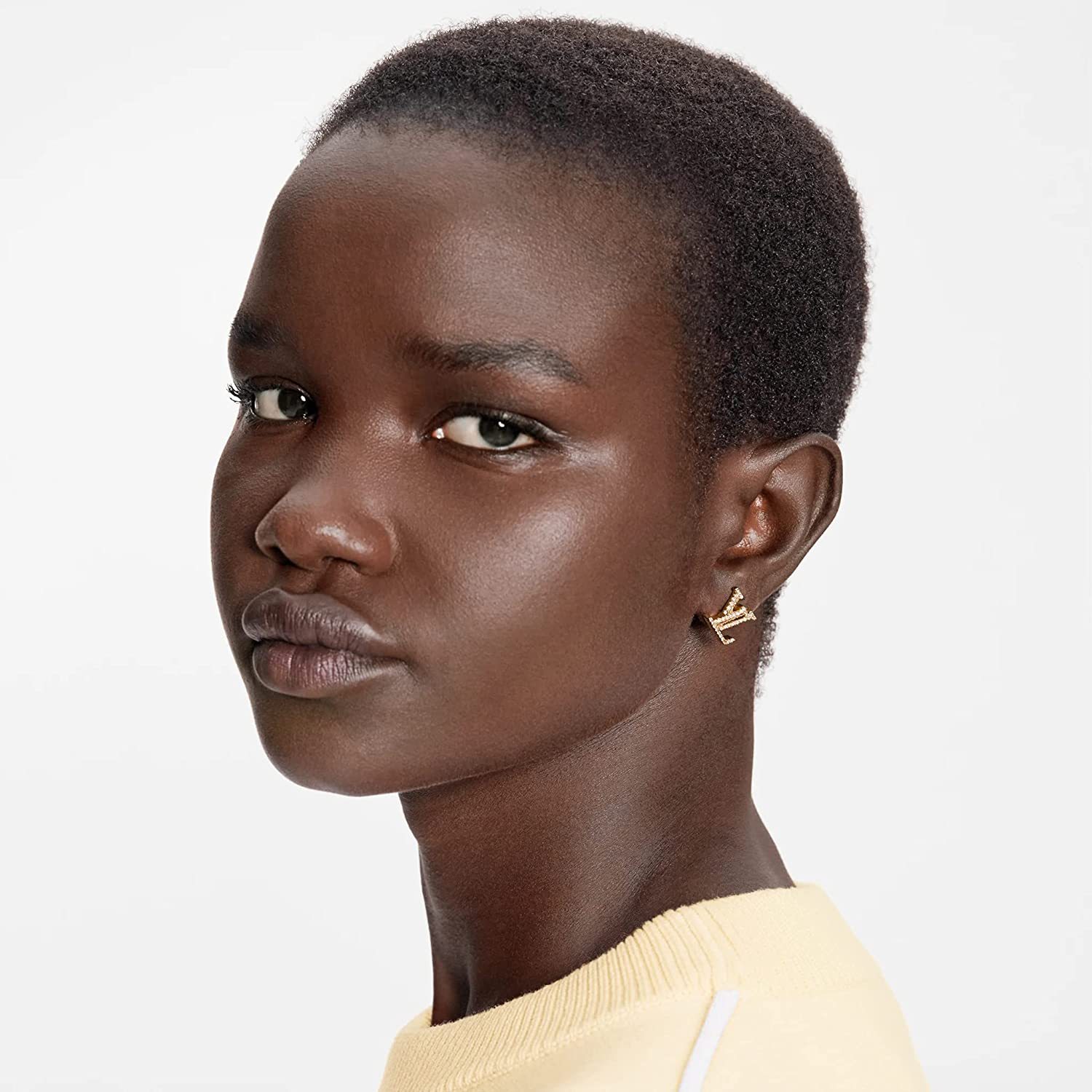 【国内発送/直営店】M00609 ブックル ドレイユ・LVアイコニック ストラス ピアス Gold (ゴールド)