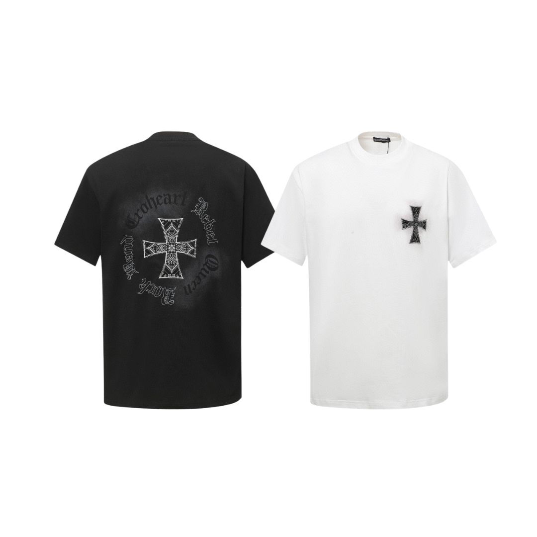 Chrome Hearts Tシャツ黒&白 zH0172