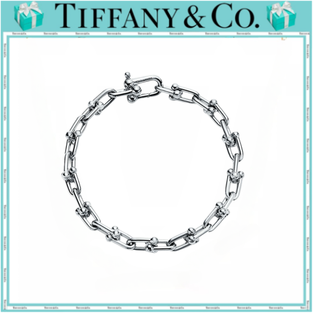 ティファニ（Tiffany） ハードウェア スモール リンク ブレスレット スターリングシルバー  男女兼用-JAPAN DUTY FREE