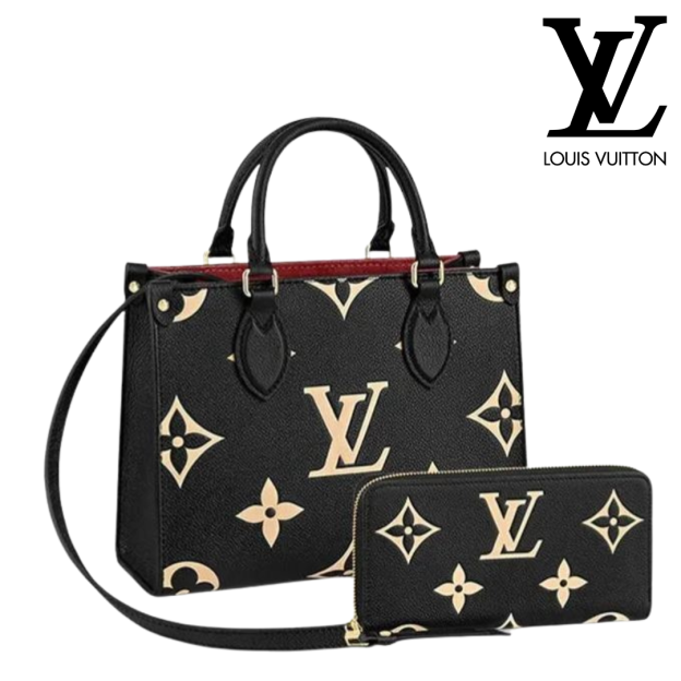 LOUIS VUITTON オンザゴー PM 長財布 2点セット お得 Ref:M45659+M80481