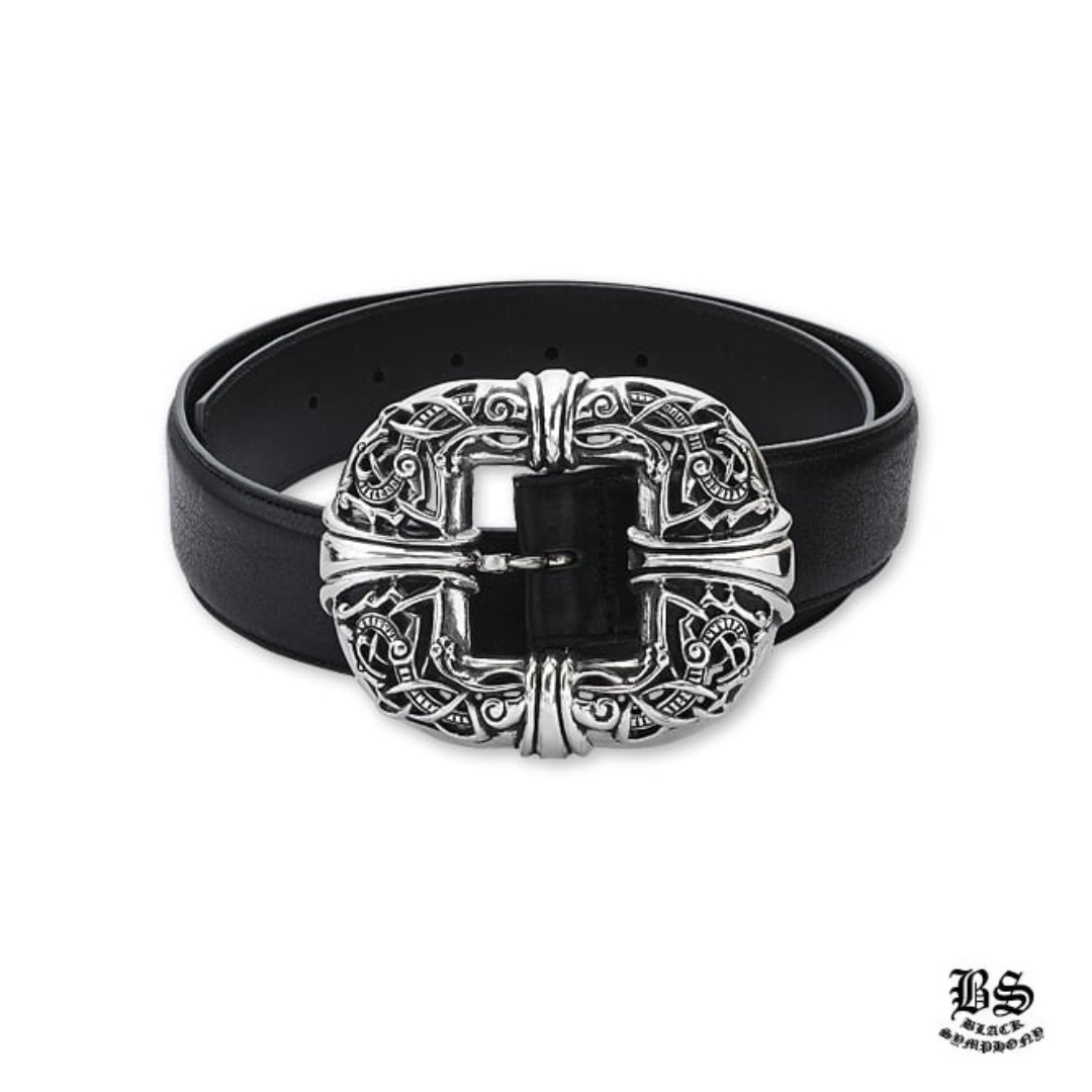 【CHROME HEARTS　クロムハーツ　Belt　ベルト】ケルティックセンターバーベルト