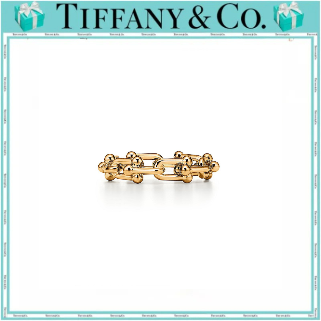 ティファニー ハードウェア  マイクロ リンク リングイ エローゴールド