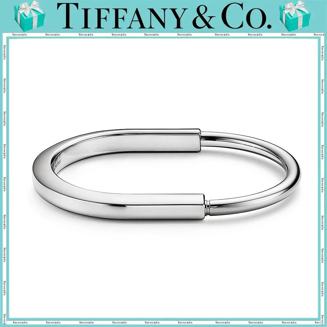 ティファニー ロック バングル ホワイトゴールド
