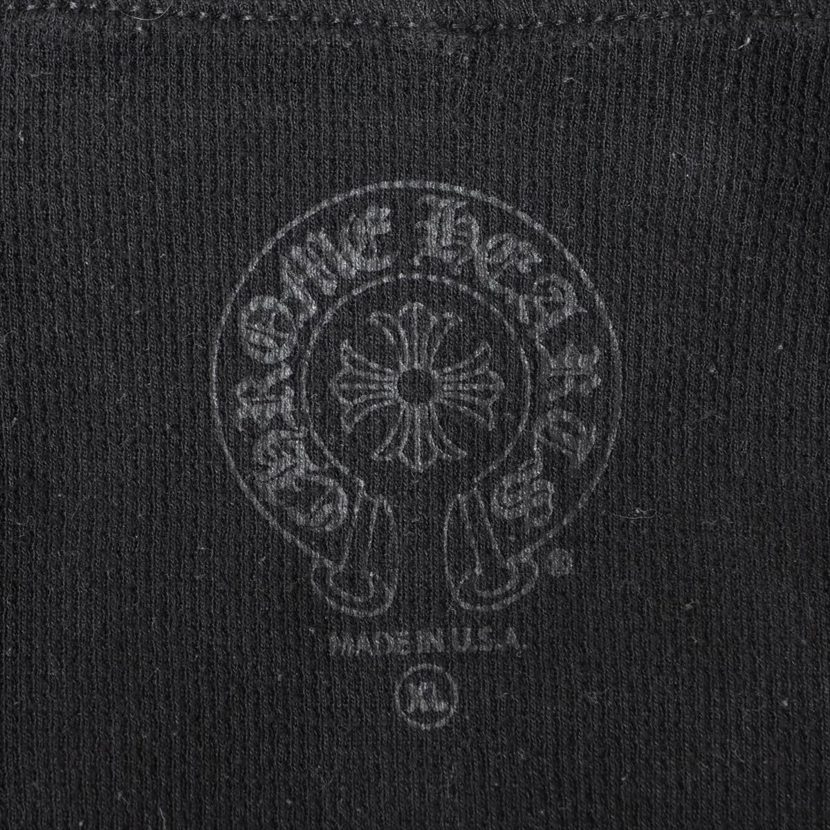 クロムハーツ パーカー コットン ブラック×グリーン カモフラ ホースシュー