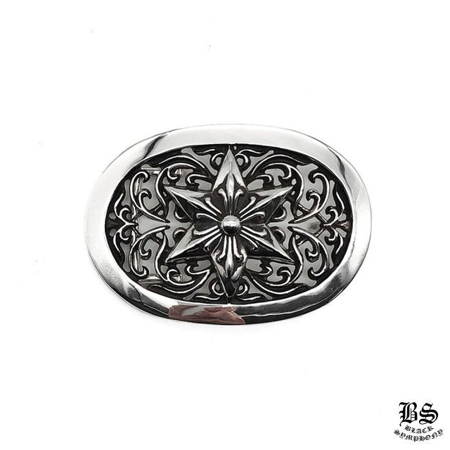 クロムハーツ シルバー オーバルスター ベルトバックル(ベルトなし)