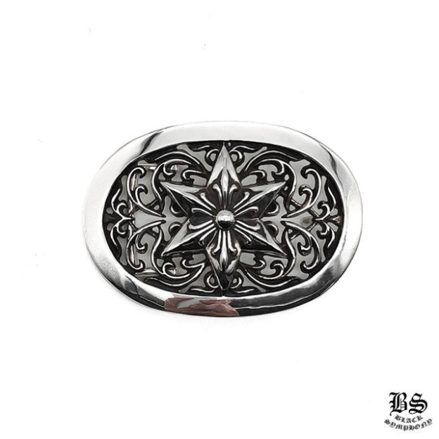 クロムハーツ シルバー オーバルスター ベルトバックル(ベルトなし)