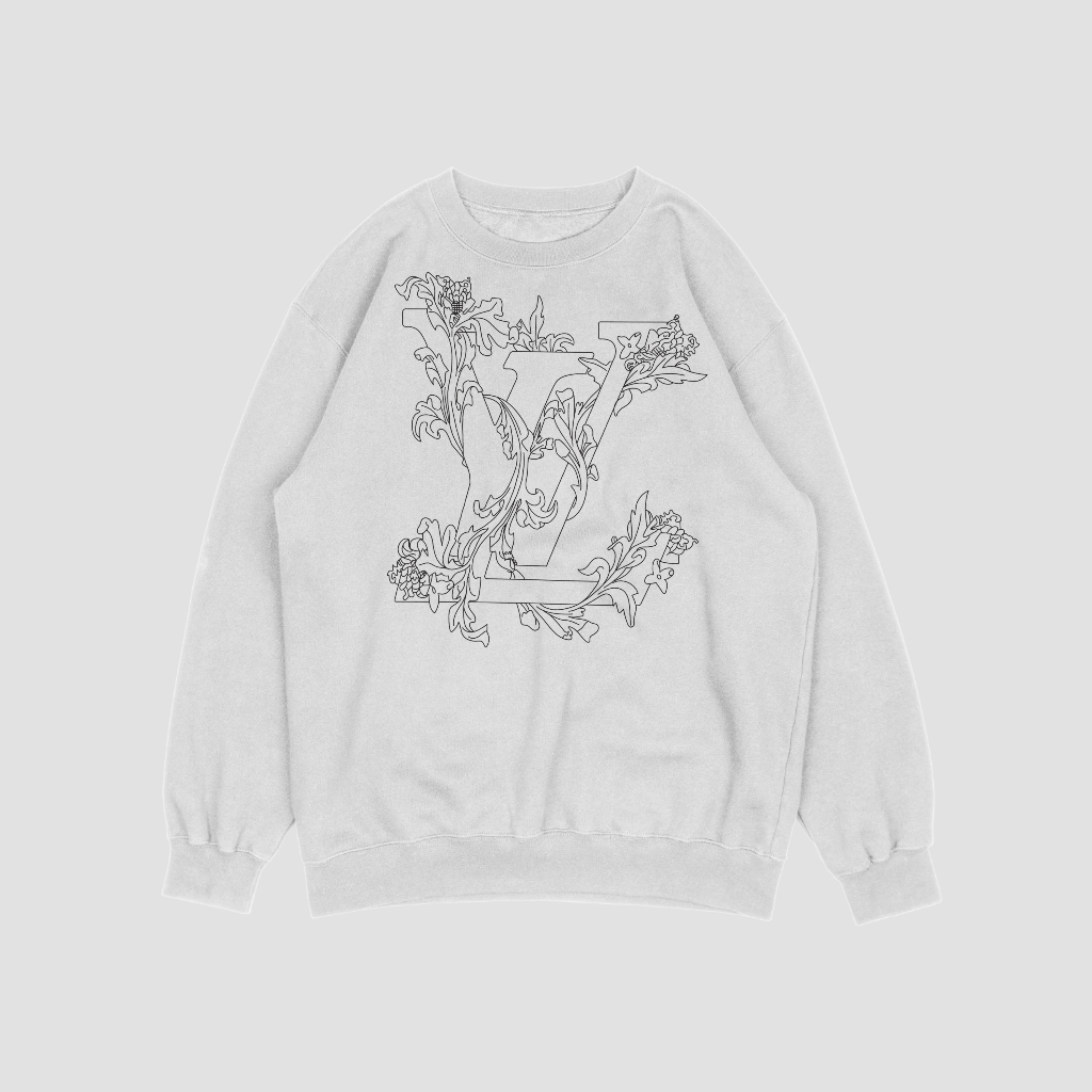 LOUIS VUITTON キャラクターアルファベットロゴプリントスウェット クル